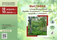 18 апреля в библиотеке откроется фотовыставка Всероссийской программы «Национальный реестр старовозрастных деревьев России»